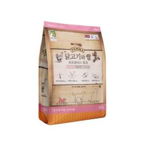 독 사료 훼미리 닭고기와 쌀 퍼피 2kg