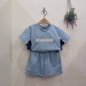 [치크]남아 매쉬배색 상하세트 CKRT2543B