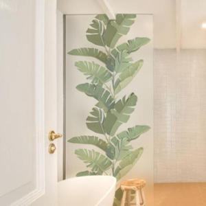 아트박스/꾸밈 gb906-모던야자수잎_유리문시트지