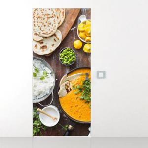 아트박스/꾸밈 gb837-인도음식_현관문시트지