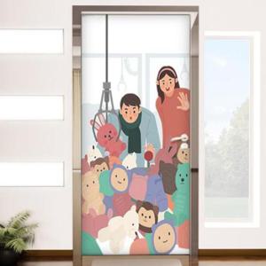 아트박스/꾸밈 ad208-인형뽑기_현관문시트지