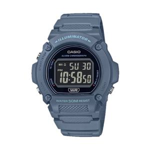 카시오 W-219HC-2B 남성 군인 스포츠 전자 손목 시계