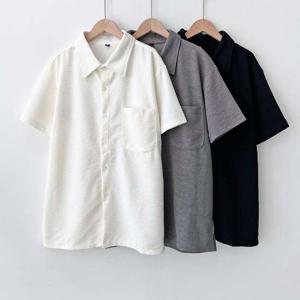 KQQ DT2403 남자프리미엄 반팔셔츠 셔츠 남방 반팔 반팔남방 프리미엄셔츠 탄탄한셔츠