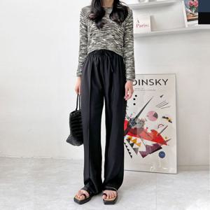 GPP F2158W 여자 핀턱 찰랑 일자 밴딩팬츠- 여자하의 여자바지 팬츠 밴딩팬츠 일자팬츠 핀턱팬츠 핀턱일자 찰랑일자