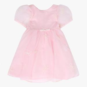 [로엠걸즈(아동)]리본 자수 오간자 원피스RGOW2549P