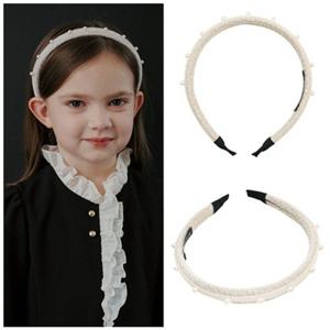 [빈BEEN]HP BZ54AX03IV 아이보리 트위드 진주머리띠PG