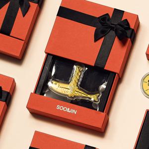 수앤진골드 순금 액막이 명태 골드바 24K 0.2g