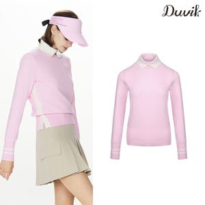 듀빅 여성 슬릿 터틀넥 방풍 니트스웨터 DE4WSW281LP