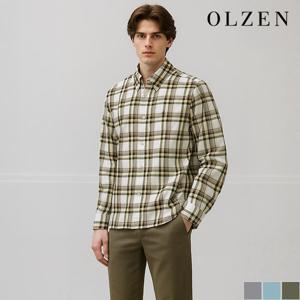 [올젠] 멀티체크 캐주얼 셔츠 (ZOD3WC1303)