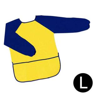키즈맘아트 미술가운 아트 옐로우블루 (L) 미술가운 어린이앞치마 캐릭터앞치마 아동앞치마 방수미술가운