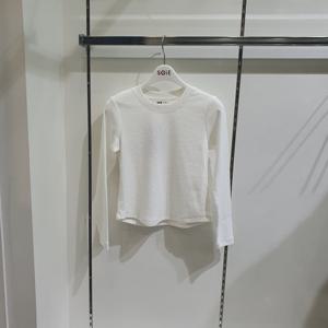 [소이]골지 슬림티 25FW451_CR_KG