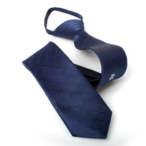 네잎 클로버 포인트 웨이브 블루 자동넥타이_GA5065