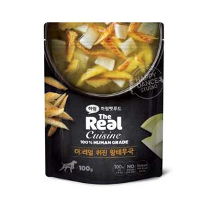 [하림펫푸드] 더리얼 퀴진 황태무국 100g