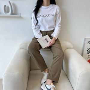 여성골덴바지 기모 221158 세브니 배기 골덴 SD 팬츠