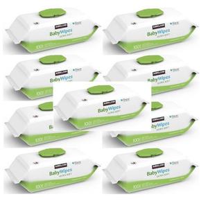 일회용품 co커클랜드 시그니춰 유아용 물티슈 100매 9팩 일회용