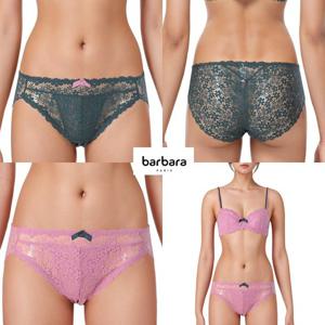 [바바라(언더웨어)]플로럴 레이스 리본 핑크,그린 망사 여성팬티ABP4435