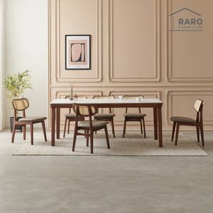 라로퍼니처 벨로나 1900 포세린 통 세라믹 6인 식탁 세트 (식탁+의자6)