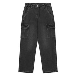 [에스핏]건빵 와이드 데님 팬츠 - 다크그레이 (SJZ101MJPT43)_CJ