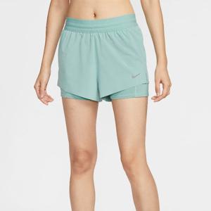 나이키반바지 WQS HJ5377-017 스위프트 여성 드라이 핏 미드라이즈 투인원 러닝 쇼츠
