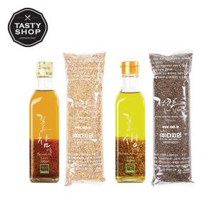 [정준호 기름] 국내산 참기름 생들기름 300mlx2병