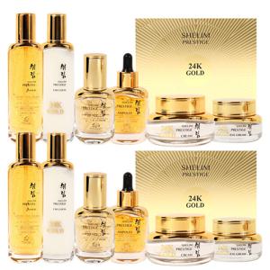 (2세트/무배)쉬림 24K골드 프레스티지 6종 패키지 세트/프리미엄 미백 주름 기능성 보습 탄력 기초화장품