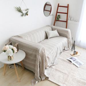 까사베르데 베이지 자카드 소파커버 355x230m