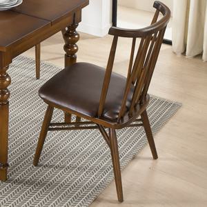 젠틱가구 테일러 엔틱 식탁 의자 브라운