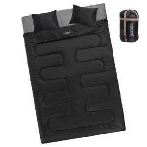 스노우아울 캠핑 침낭 코쿤 2인용 블랙 슬리핑 백 W2900