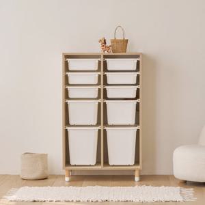 아이엔지홈 토리 700 키즈 수납장 크림버치 (착불)