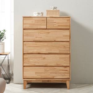 케빈 참죽 원목 5단 수납장 침실 거실 옷 서랍장