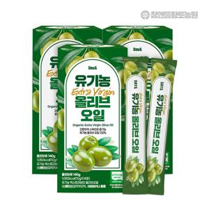 [참앤들황토농원]데이앤 유기농 엑스트라버진 올리브오일 14포 3박스