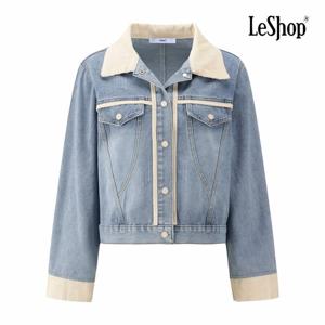 [르샵] 골덴 배색 카라 데님 자켓 (BP9JK006A)