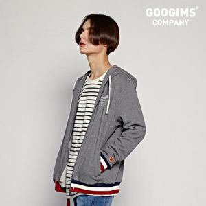 [구김스]구김스 1196_ 배색 플라이로고 후드집업 자켓 (G16SMHJ3