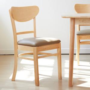 베스트리빙 쿠키 인테리어 카페 원목 식탁 의자 1개