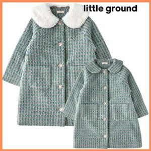 [리틀그라운드8] 룰라비(75C22-101-02)트위드퍼카라코트 아동여아 아우터 점퍼 겨울 데일리 선물 코디룩