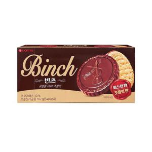 롯데제과 빈츠 102g / 초코 비스킷