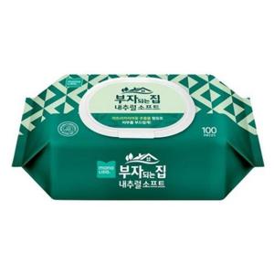 아트박스/천유 부자되는집 내추럴 소프트 물티슈 캡형 100매