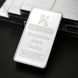 [한국귀금속보석거래소] 1000g 프레스 실버바 999.9 포나인 은투자 은바 은테크 은시세