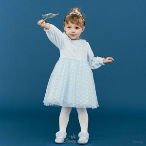 [디즈니베이비]엘사눈꽃샤원피스(BLUE)_79R724054