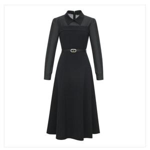 미니멈 세이브존07 시스루 카라 원피스 MYBAWO3110-DV