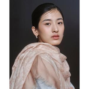 [헤지스]HISC5F365I2_여성 Toile de Jouy 베이지 울 롱 스카프