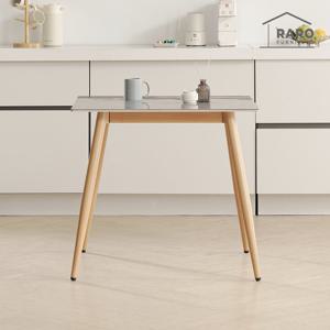 라로퍼니처 마스트 800 양면 포세린 세라믹 원목 패턴 2인 식탁 테이블