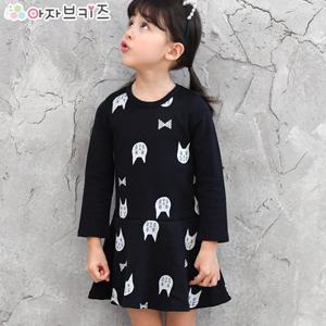 [아자브키즈] 냐옹이 원피스 여아원피스 아동원피스