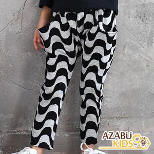 [아자브키즈] 물결 배기팬츠 유아바지 아동바지 남녀공용바지