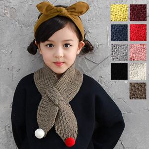 [아자브키즈] 방울 목도리 유아목도리 아동니트목도리 남녀공용
