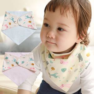 [엠케이] 숲속 민트 핑크 유아 스카프빕 204459