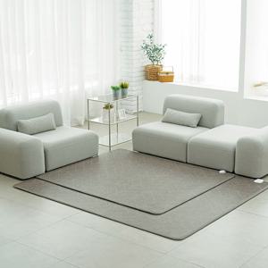 [텐드리] 헤링본 그레이 탄소 온열 카페트 대형 탄소매트 온열매트