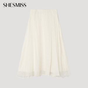 [쉬즈미스] 레이스 플레어 롱스커트_SWWSKP32080_IV