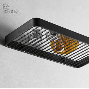 모던블랙 무타공 일자선반A 세면대 수납장 욕실정리