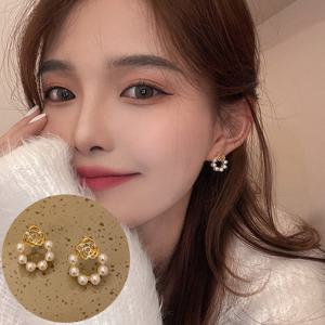 러디스 골드 장미 포인트 귀걸이